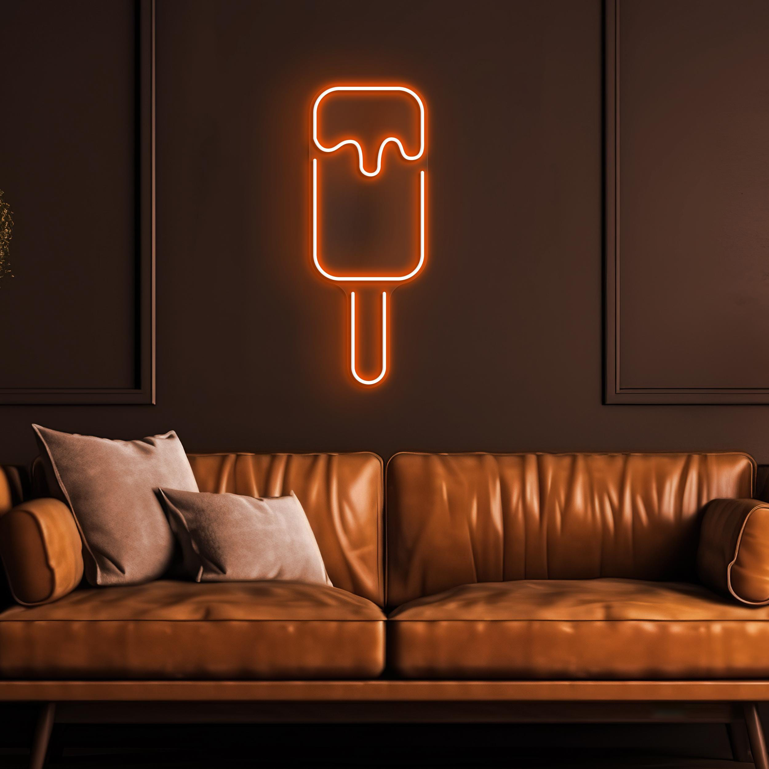 Popsicle Neon Sign, Popsicle LED Light, Ice Cream Wall Decor, Summer Vibes Neon Light, Ice Pop Wall Art, Nursery Room Decor, Popsicle Lover