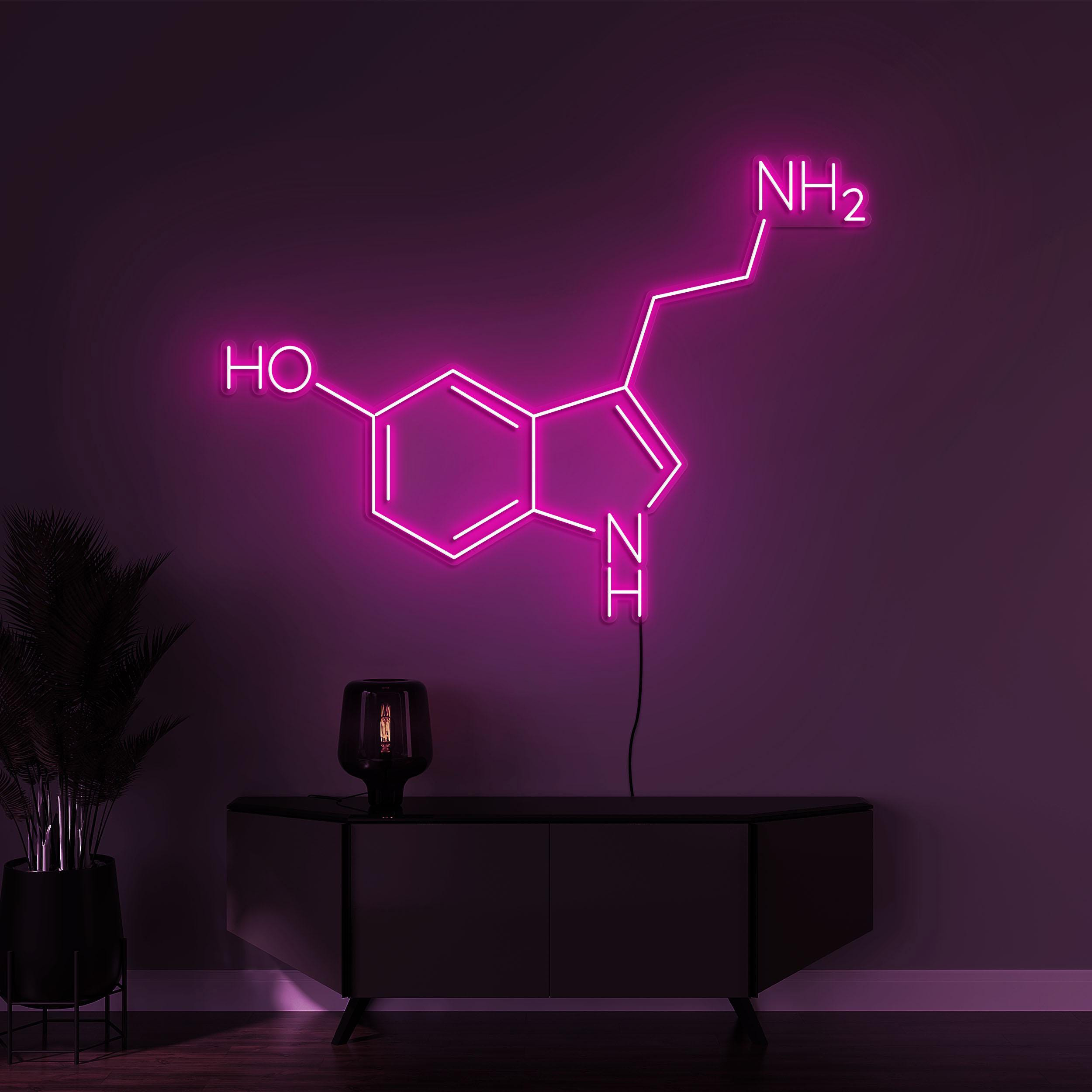 Molecular Formula Neon Sign, Formula Wall Decor, Molecular Formula Neon Light, Home Wall Art, Decor for School, Colleges & University, Gift