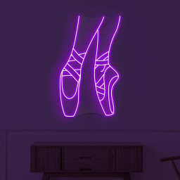Ballet Shoe Neon Sign, Ballet Shoe LED Light, Dancing Shoe Wall Decor, Dance Studio Wall Art, Ballerina Neon Sign, Gift For Ballet-Dancer