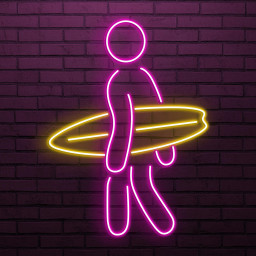 Surfer Boy Neon Sign, Surfer Boy LED Light, Surfboard Wall Decor, Sea Day Led Sign, Beach Wall Art, Beach Neon Light, Summer Neon Sign, Gift