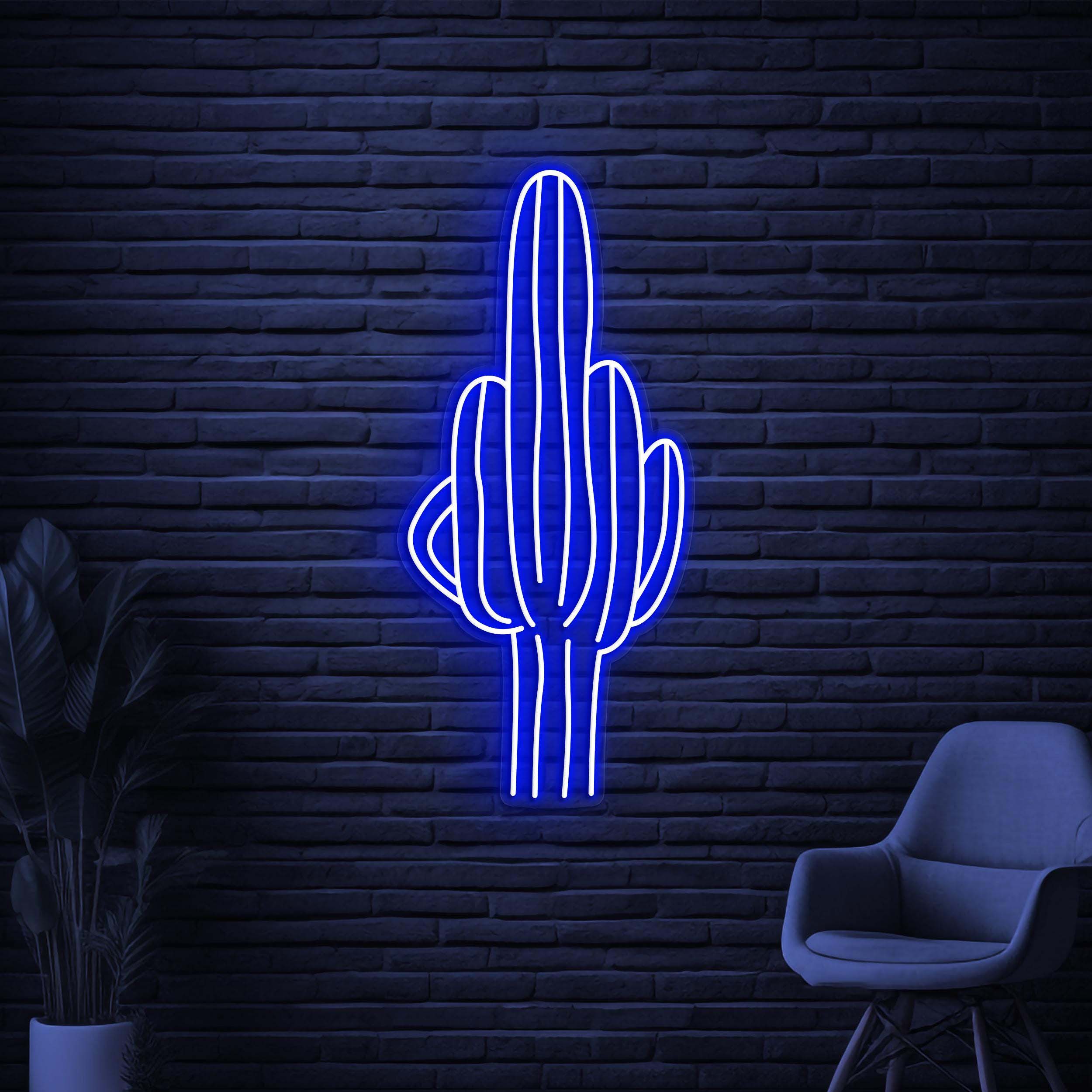 Cactus Neon Sign, Cactus LED Sign, Prickly Wall Decor, Plant Wall Art, Desert Neon Sign, Home Wall Art, Flower Shop Art, Plant Shop Wall Art