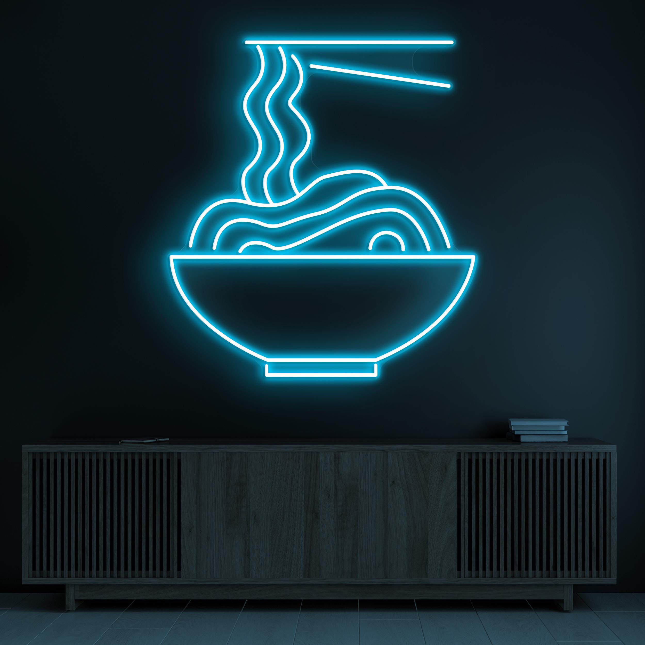 Ramen Neon Sign, Ramen Bowl LED Light, Noodle Shop Wall Art, Asian Food Wall Decor, Kitchen Neon Light, Bar & Cafe Led Sign, Home Wall Decor