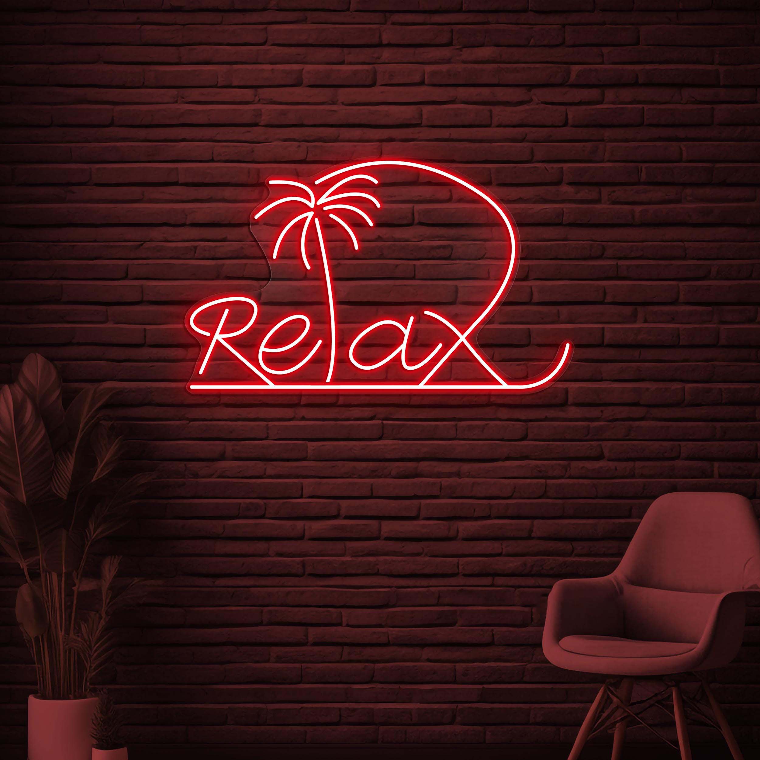 Relax Neon Sign, Relax LED Light, Party Wall Decor, Home Wall Art, Personalized Neon Gift, Chill Neon Sign, Bedroom Neon Art, Aesthetic Art