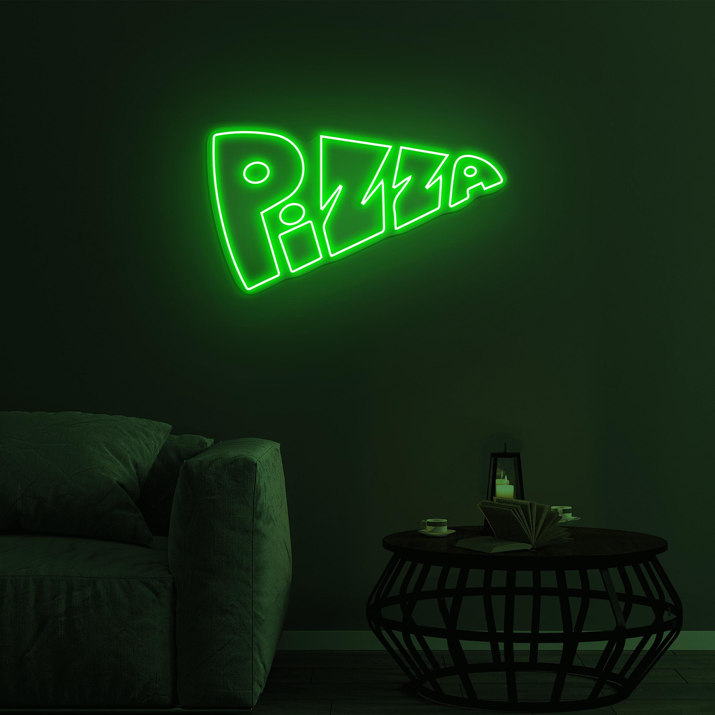 Pizza Neon Sign, Pizza Led Light, Pizza LED Neon Art, Italian Food Sign, Fast Food Restaurant Wall Decor, Kitchen Decor, Pizza Lover Gifts
