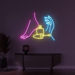 Pedicure Neon Sign, Hand Nail Polish LED Light, Foot & Nail Polish Wall Art, Manicure Wall Art, Salon Neon Art, Nail Artist Home Decor, Gift
