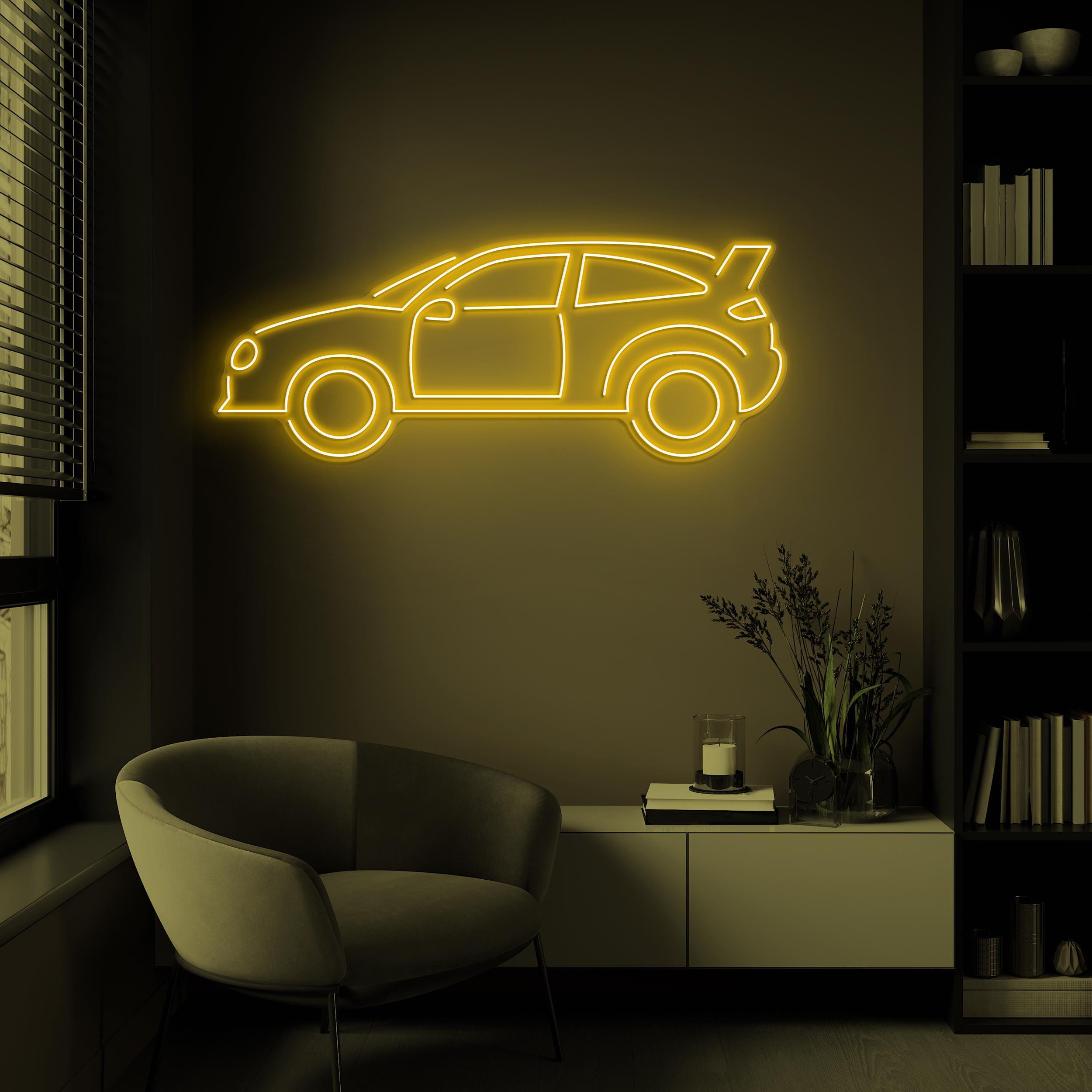 Car Neon Sign, Car LED Light, Garage Wall Decor, Race Car Wall Art, Automobile Neon Sign, Car Club Decor, Car Showroom Art, Car Lover Gift