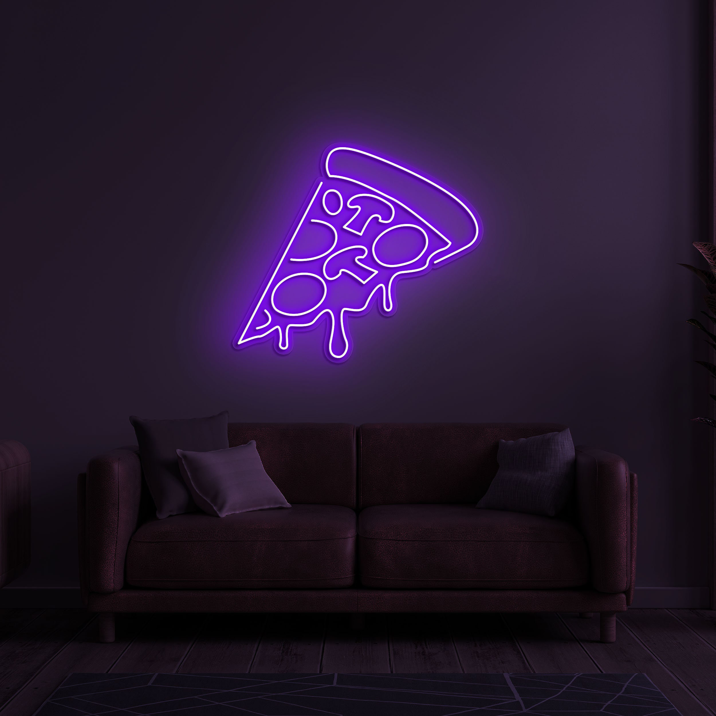 Pizza Neon Sign, Pizza LED Light, Home and Kitchen Decor, Wall Art for Pizza Lovers, Birthday or Lover's Gift, Bedroom and Restaurant Decor
