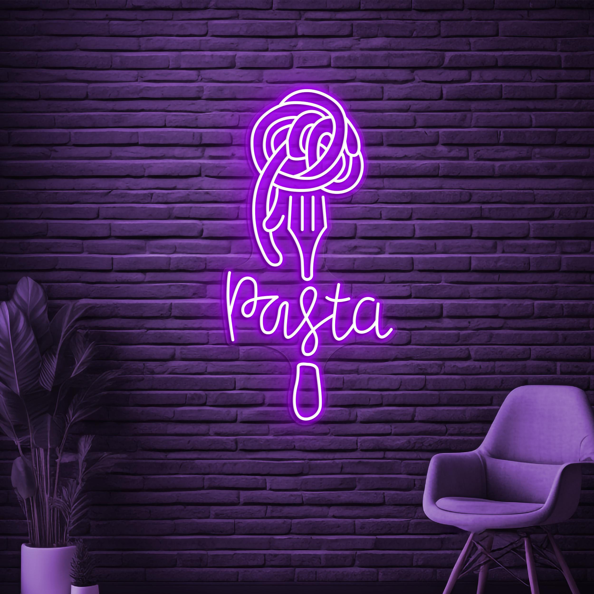 Pasta Neon Sign, Pasta LED Light, Restaurants Wall Decor, Pasta Shop Wall Art, Italian Pasta Neon Sign, Spaghetti Neon Light, Kitchen Decor