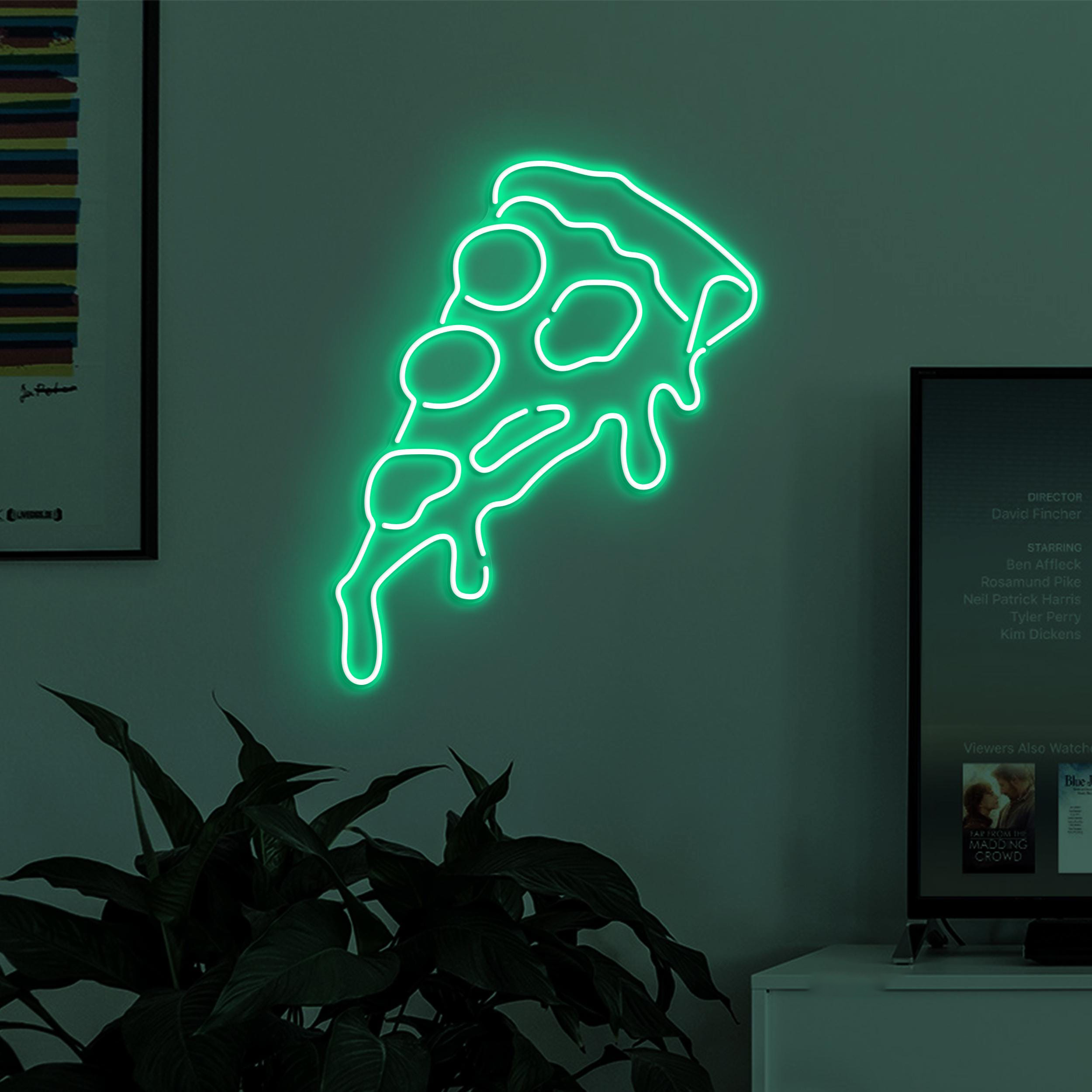 Pizza Neon Sign, Pizza LED Light, Pizza Slice Wall Decor, Pizza Cafe Neon Light, Pizza Shop Led Sign, Foodie Neon Art, Pizza Lover Decor