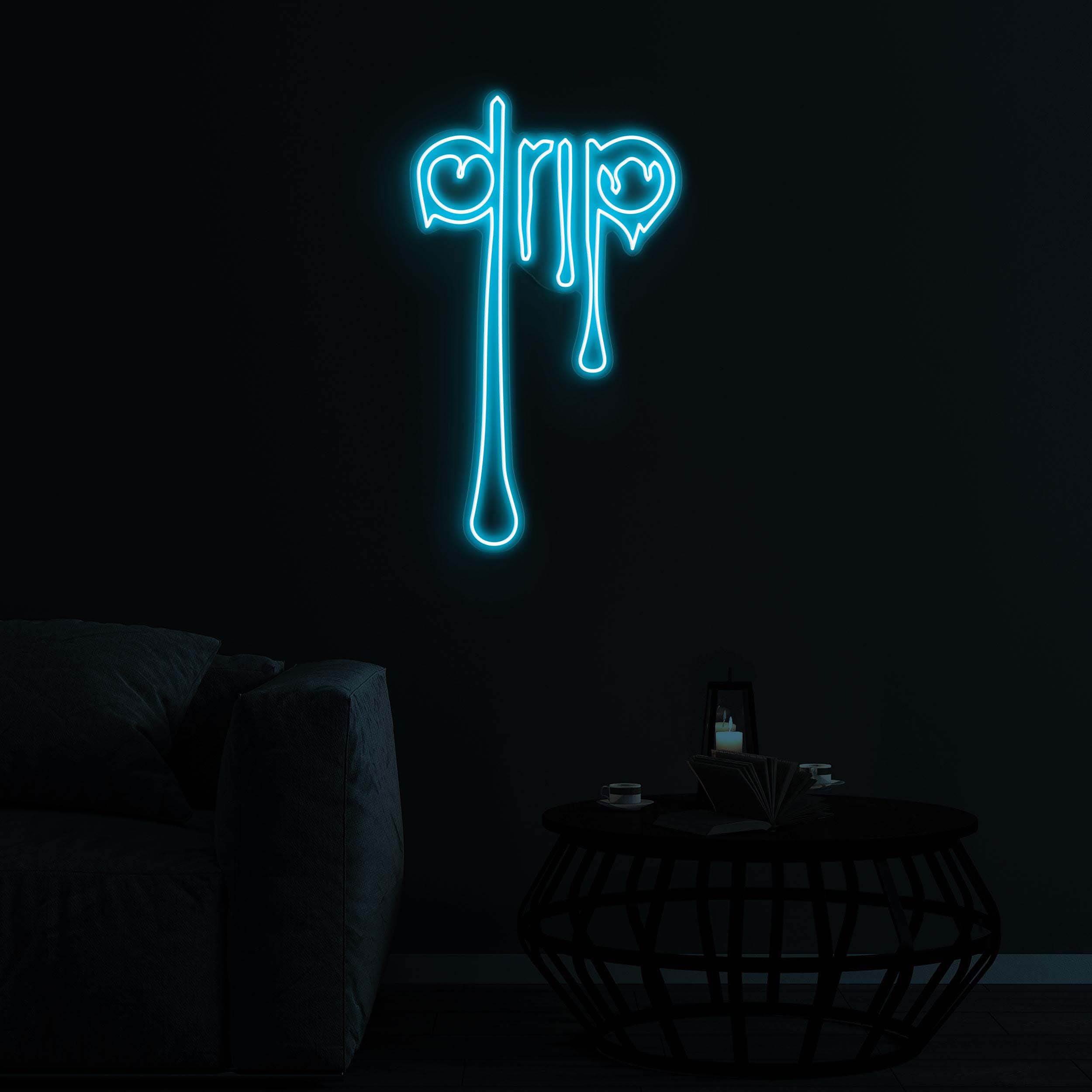 Drip Neon Sign, Drip LED Light, Dripping Paint Neon, Decor for Home, Store, Bar, Club, Drip Wall Decor, Custom Drip Sign, Dripping Wall Art