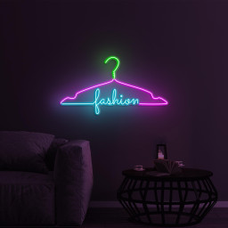 Fashion Neon Sign, Hanger LED Light, Fashion LED Neon Art, Home Wall Decor, Brand Shop Wall Decor, Cloth Shop Wall Art, Boutique Decor, Gift