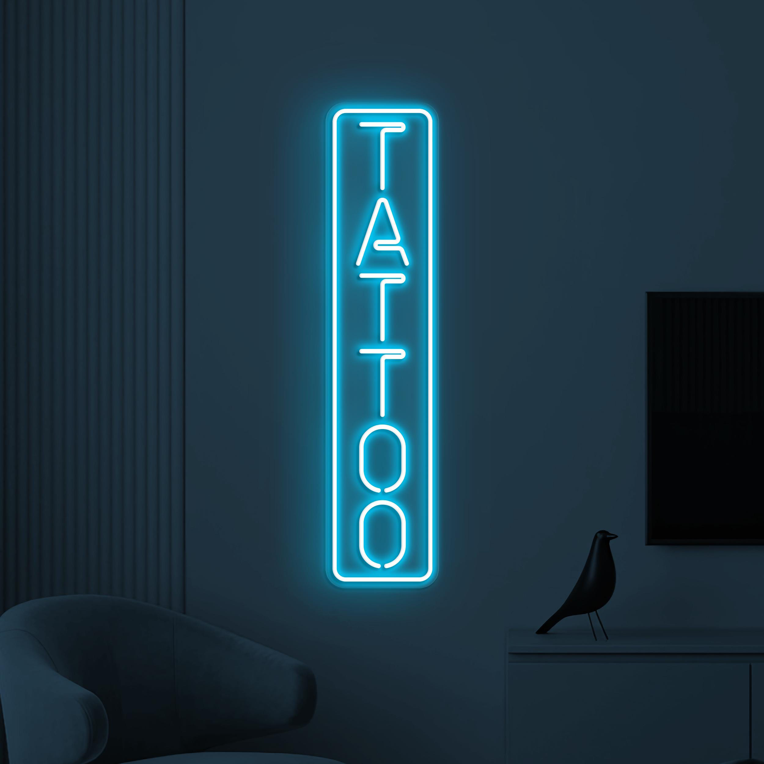 Tattoo Neon Sign, Tattoo LED Light, Tattoo Shop Wall Art, Tattoo Center Wall Decor, Tattoo Business Logo Sign, Tattoo Artist Room Decor