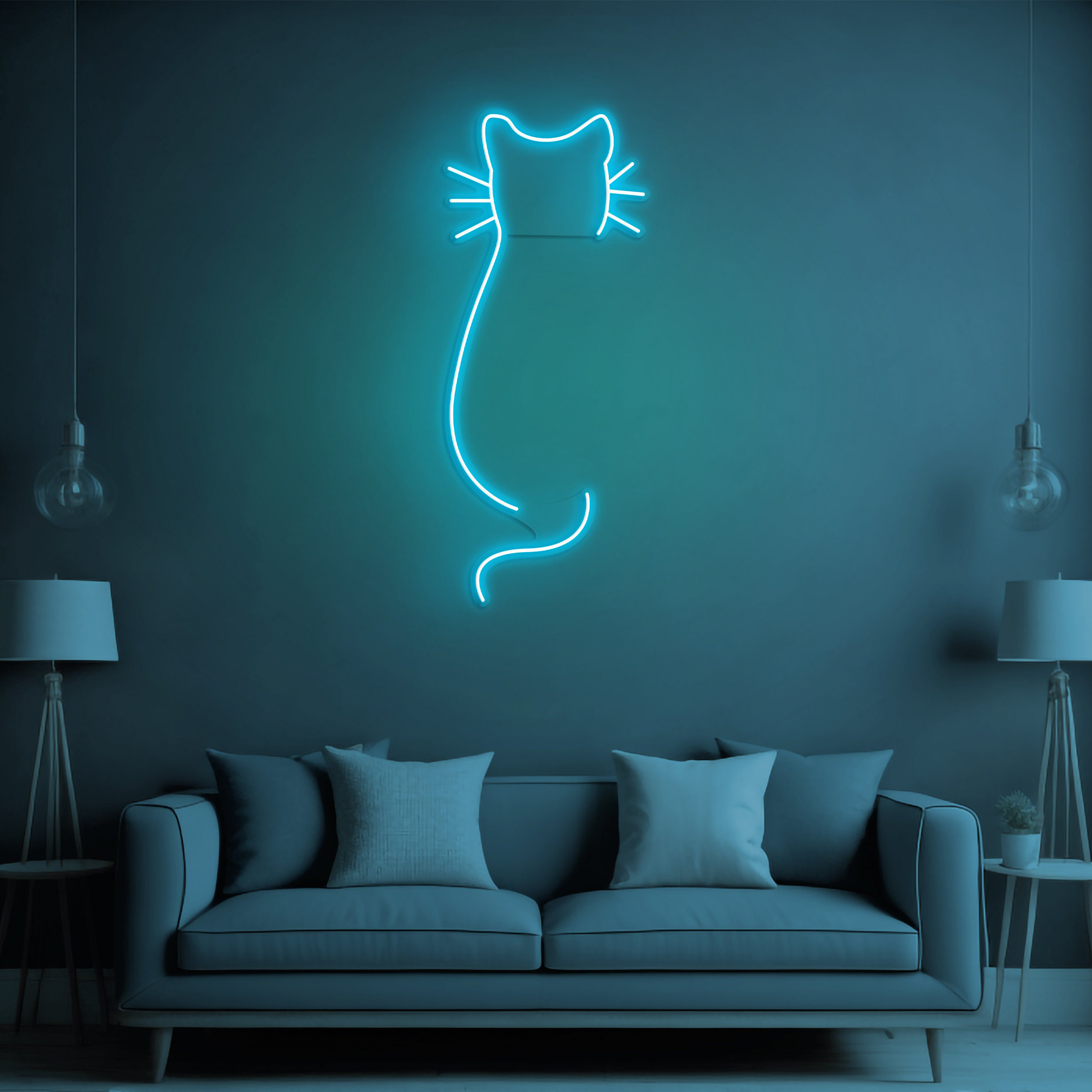 Cat Neon Sign, Kitten LED Neon Sign, Cat Neon Light, Cat Decor for Rooms, Nurseries, and Parties,Perfect for Baby Showers and Birthday Gifts