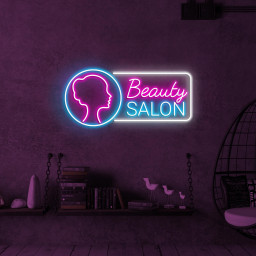 Beauty Salon Neon Sign, Beauty Salon LED Light, Beauty Parlour Wall Decor, Glam Wall Art, Custom Neon Sign, Home Salon Art, Girls Room Decor