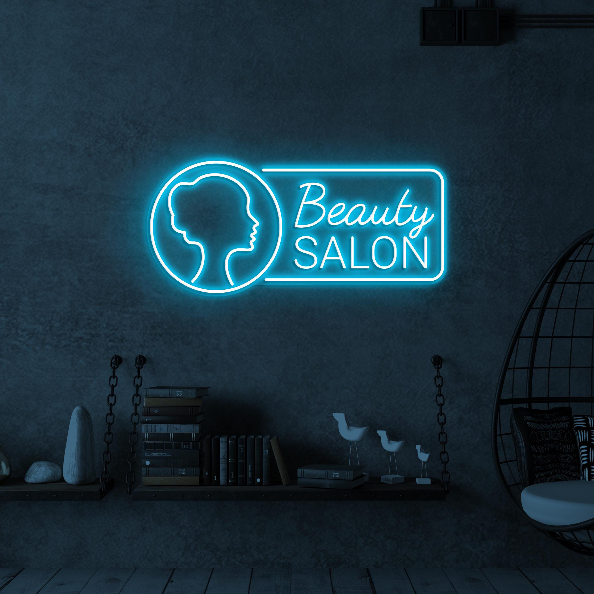 Beauty Salon Neon Sign, Beauty Salon LED Light, Beauty Parlour Wall Decor, Glam Wall Art, Custom Neon Sign, Home Salon Art, Girls Room Decor
