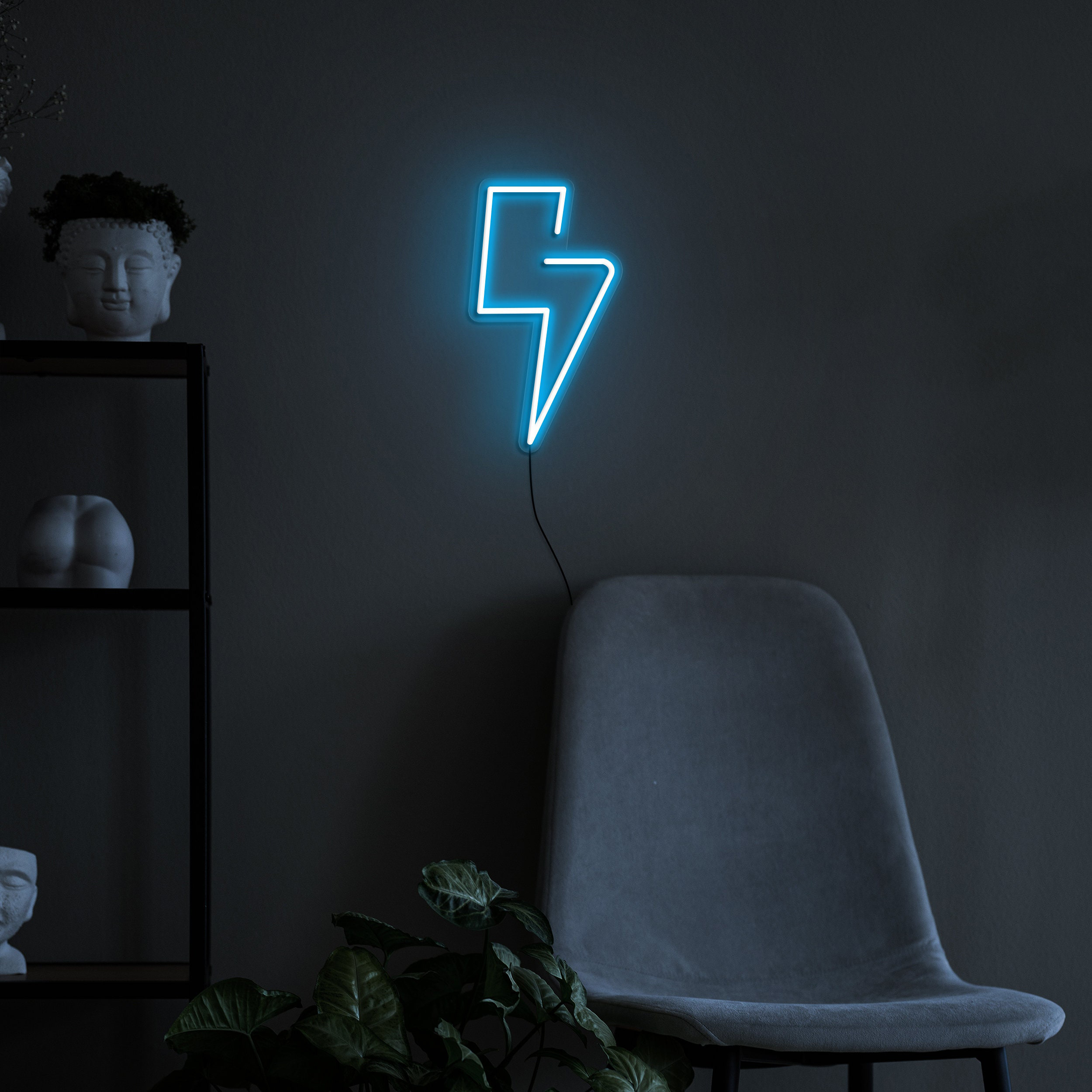 Lightning Bolt Neon Sign, USB Powered LED Light, Neon Wall Decor for Bedroom, Gaming Room, Girls' Room, Kids' Room, Neon Sign, Led Home Art