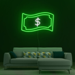 Dollar Neon Sign, LED Wall Decor for Bedroom or Bar, Money Neon Art, Custom Dollar Sign, Cash-Themed Wall Art, Gift for Him, Neon Light Sign