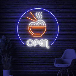 Ramen Open Neon Sign, Ramen Open LED Light, Ramen Noodle Bowl Wall Decor, Asian Food Led Wall Light, Kitchen Wall Art, Japan Restaurant Sign