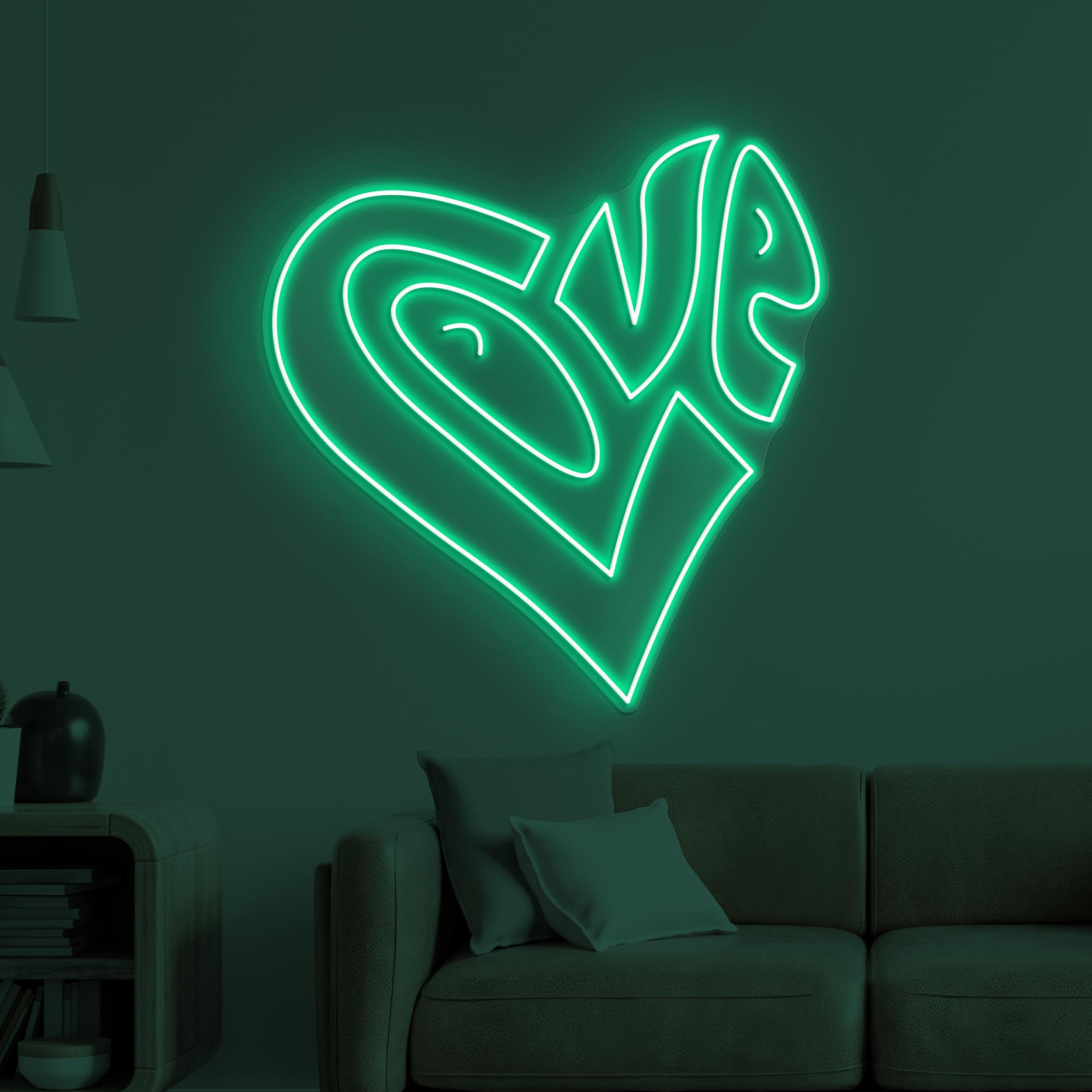 Love Neon Sign, Love LED Light, Couple Room Wall Decor, Wedding Backdrop Decor, Love Logo Neon Light, Romantic Neon Sign, Gift For Couple