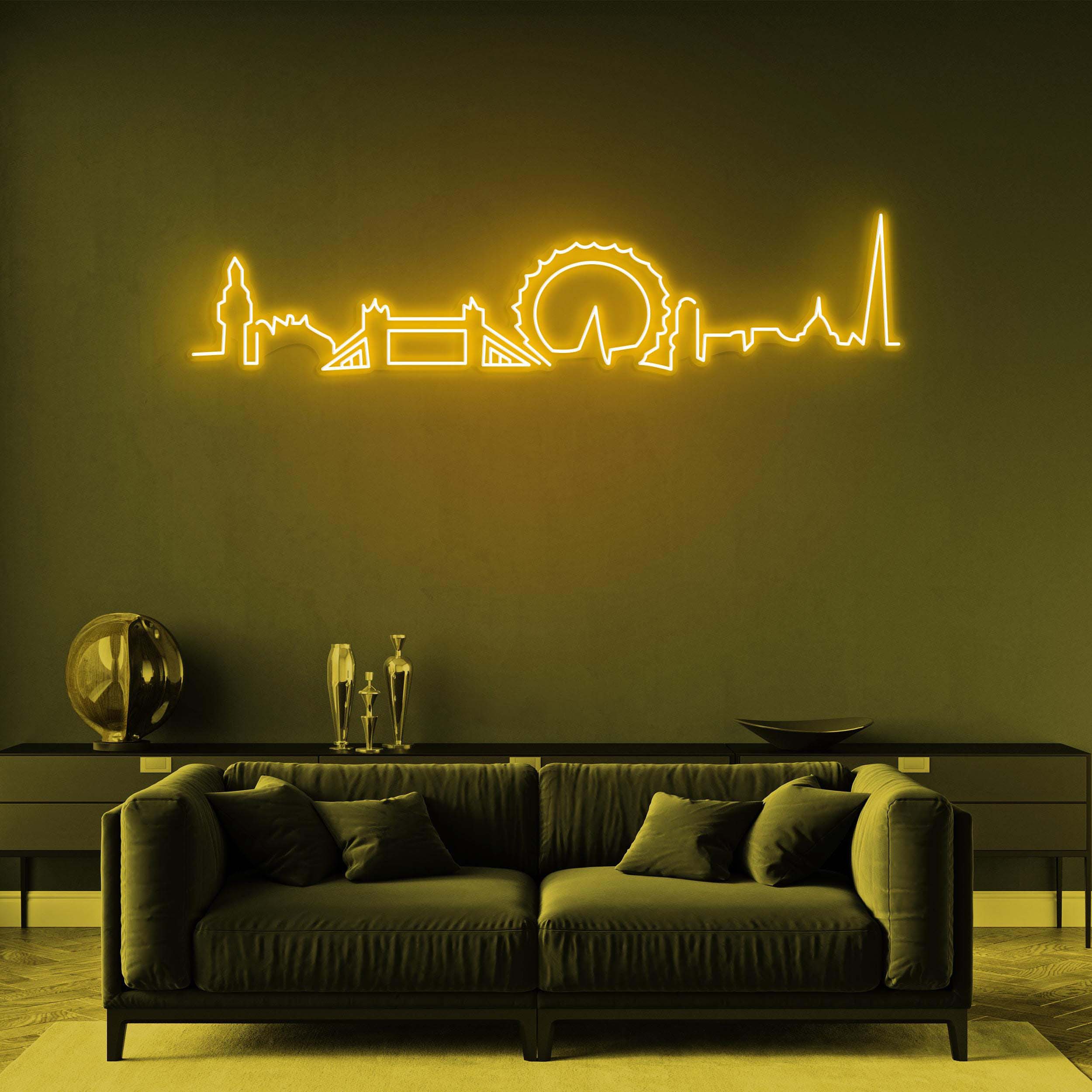 London City Neon Sign, London Skyline LED Light, London LED Neon Art, Custom City Skyline, City Led Light, Home Wall Decor, Office Wall Art