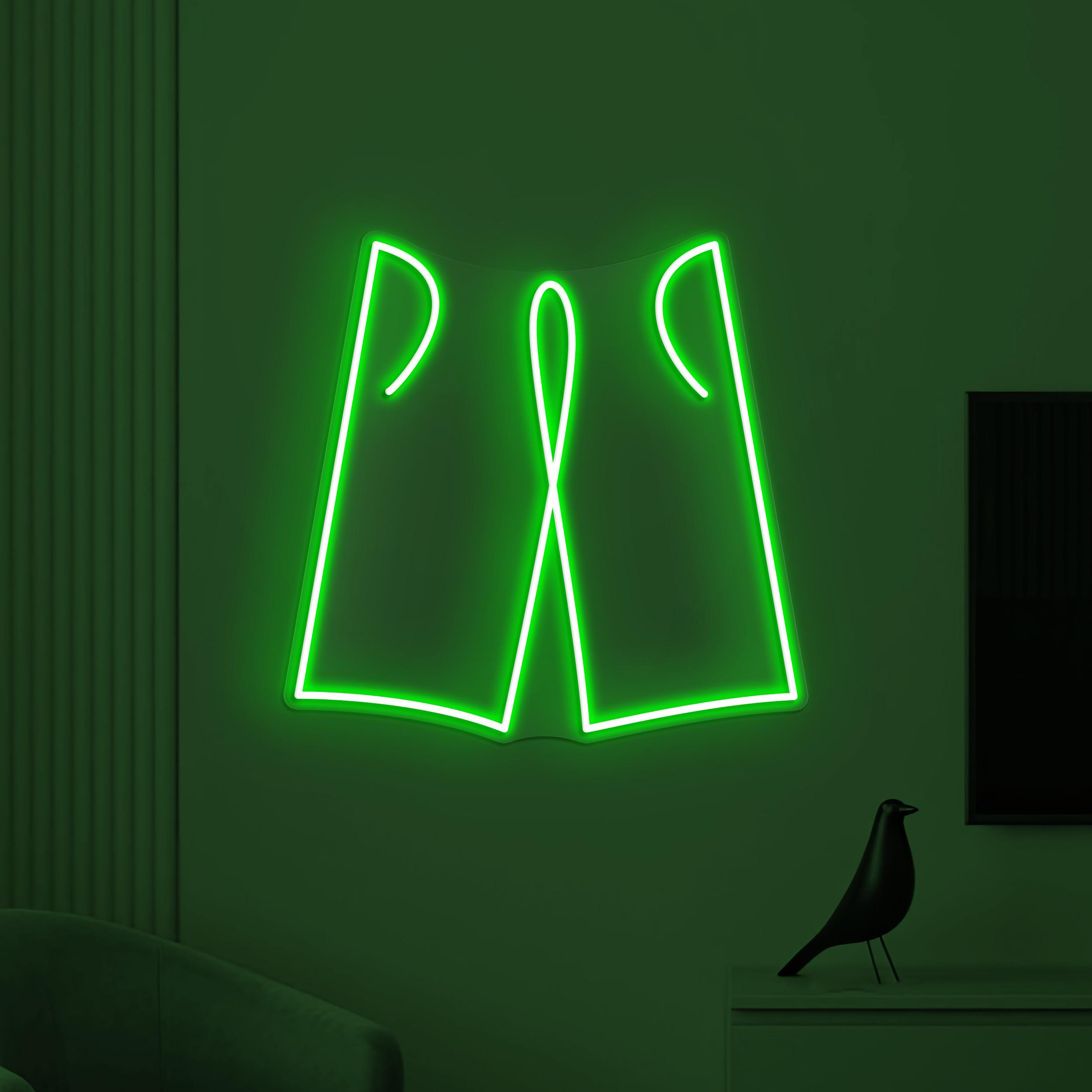 Shorts Neon Sign, Shorts LED Light, Garments Shop Wall Decor, Beach Wall Art, Brand Shop Neon Light, Custom Neon Sign, Boys Room Decor