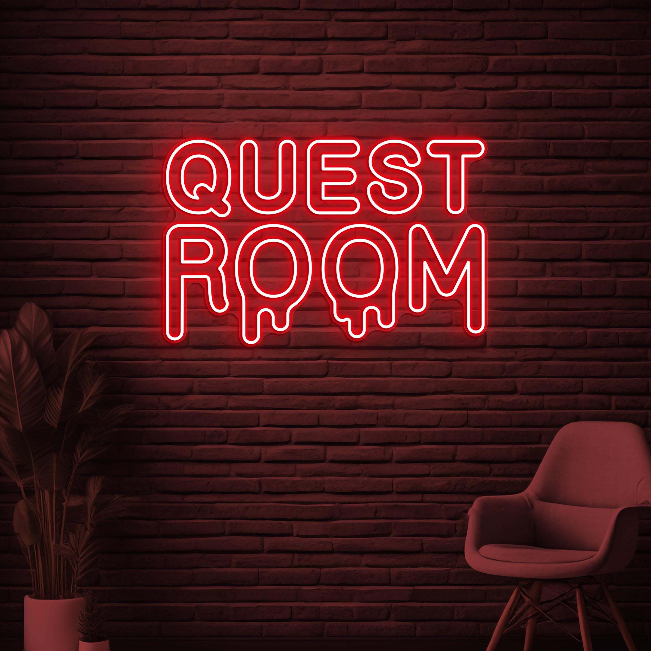 Quest Room Neon Sign, Quest Room LED Light, Home Wall Decor, Game Room Neon Light, Personalized Neon Sign, Room Decor, Cafe Wall Art, Gift