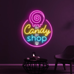 Candy Shop Neon Sign, Candy Shop LED Sign, Lollipop Candy Wall Decor, Candy Shop Logo Sign, Dessert Shop Art, Christmas Party Wall Decor