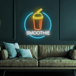 Smoothie Neon Sign, Smoothie LED Light, Drink Corner Wall Decor, Juice Shop Wall Art, Custom Neon Sign, Drunk Neon Art, Party Neon Wall Art