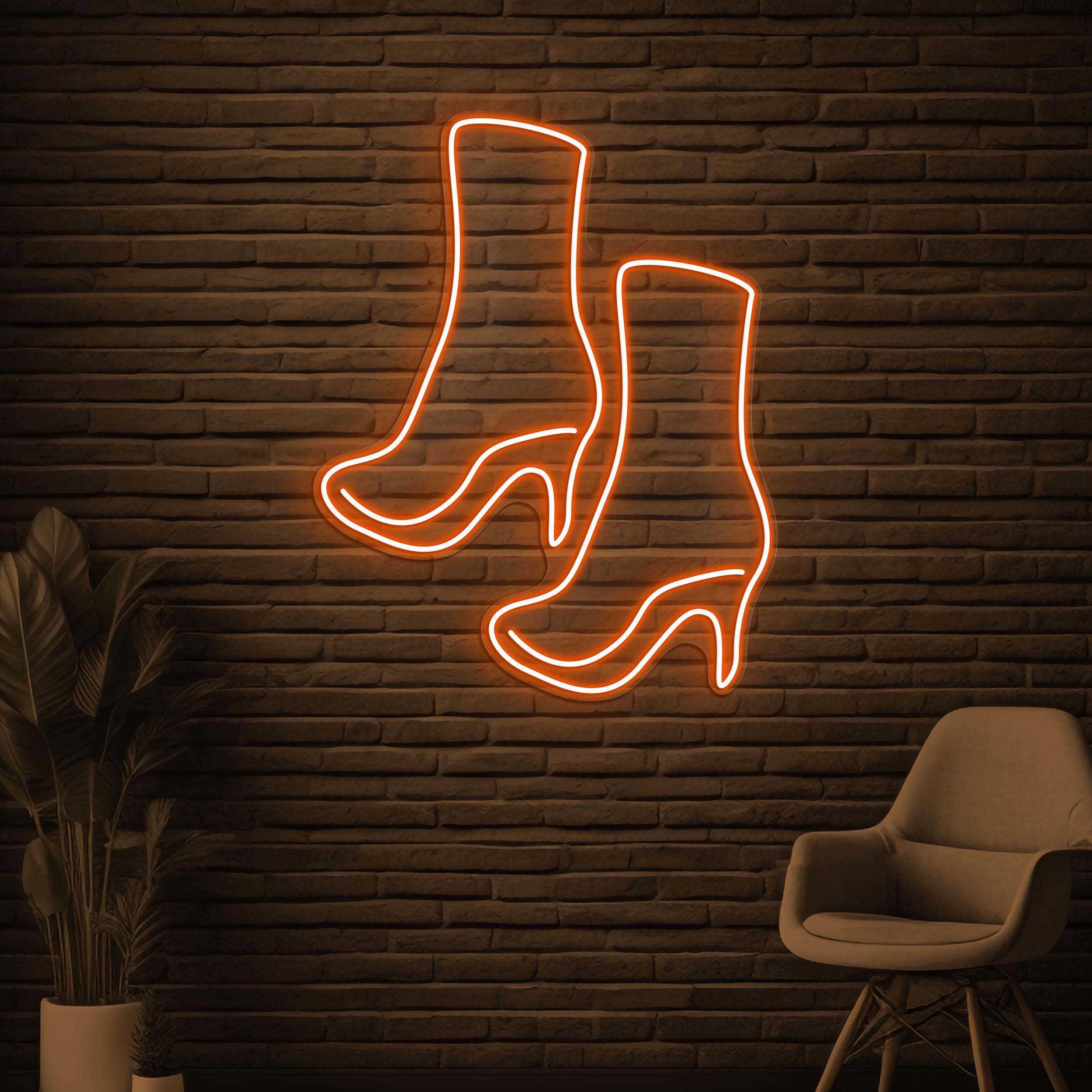 High Heels Neon Sign, High Heels LED Light, Shoes Wall Decor, Fashion Shoes Wall Art, Shoes Shop Led Sign, Girls Shoes Decor, Girls Room Art