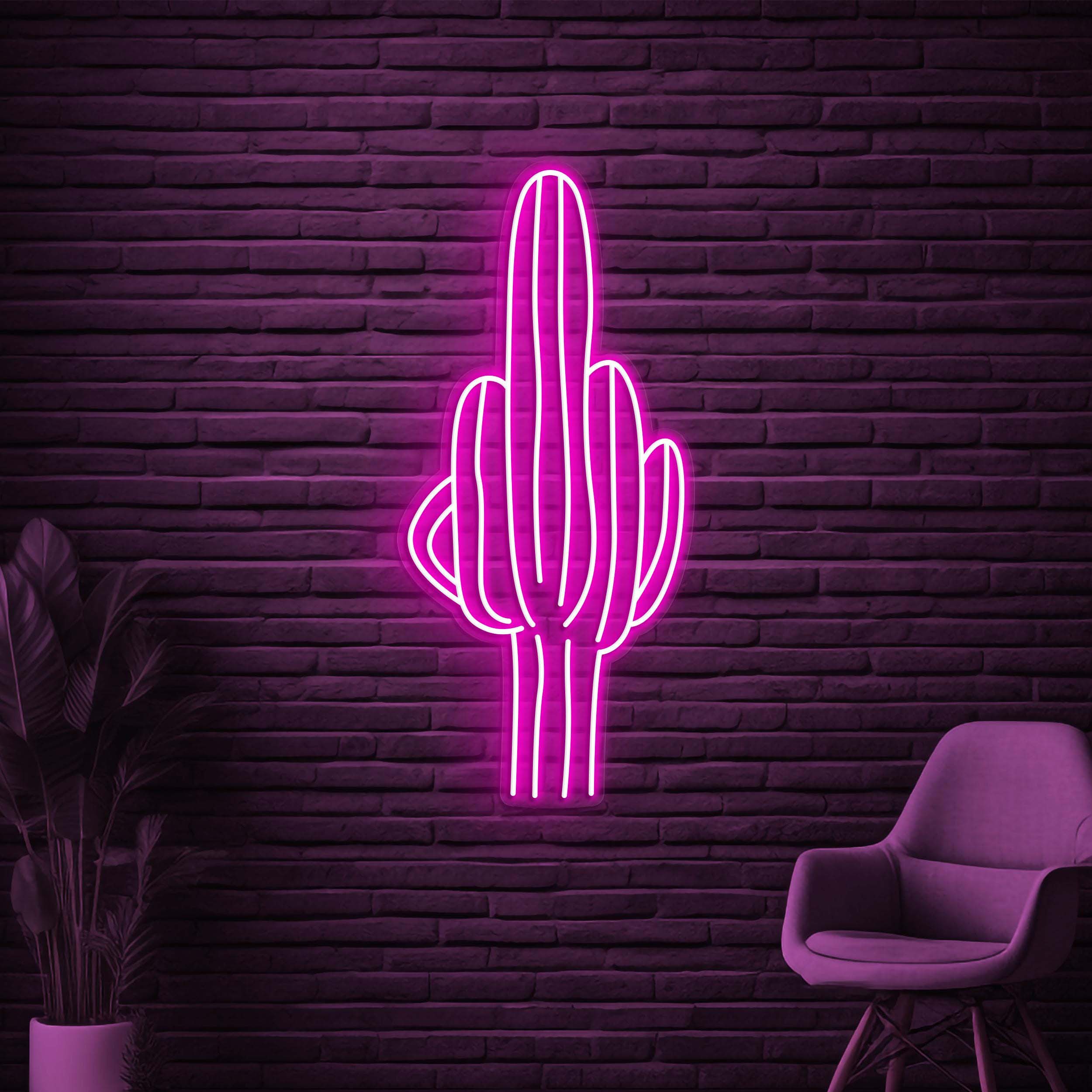 Cactus Neon Sign, Cactus LED Sign, Prickly Wall Decor, Plant Wall Art, Desert Neon Sign, Home Wall Art, Flower Shop Art, Plant Shop Wall Art