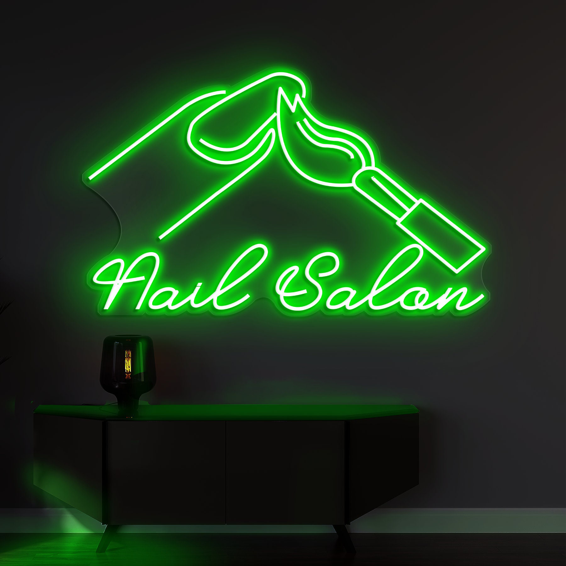 Nail Salon Neon Sign, Nail Neon Sign, Perfect Nail Polish Neon Light for Salon Decor, Nail Art Signage, Sign for Shop and Display Decor,Gift