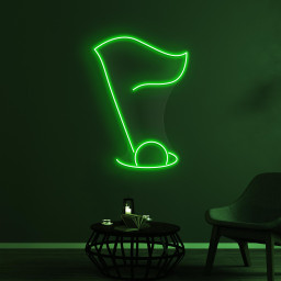 Golf Flag Neon Sign, Golf Flag LED Light, Golf Flag Wall Decor, Golf Club Neon Sign, Game Room Wall Art, Led Neon Art, Golf Lover Gift