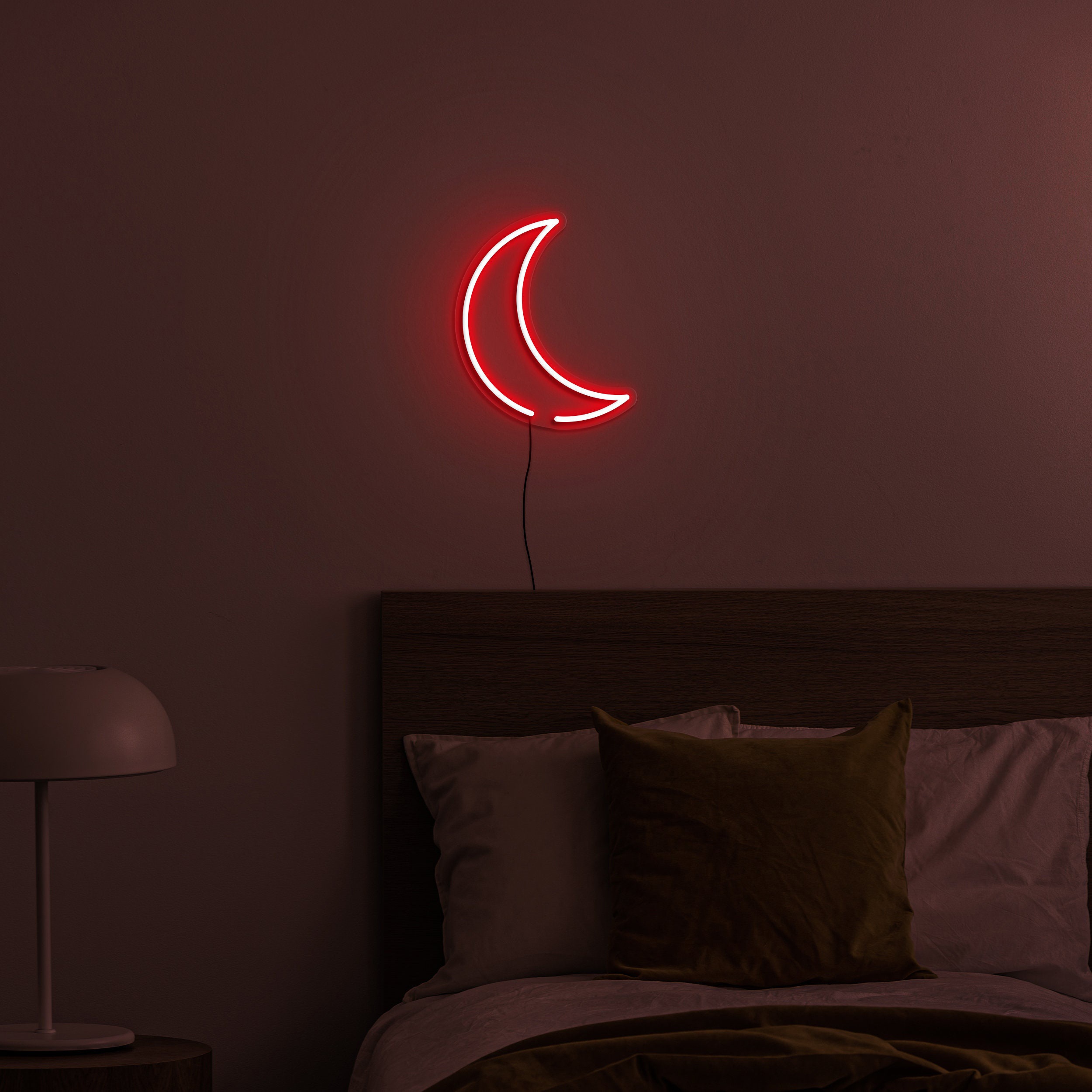 Moon Neon Sign, Moon LED Light for Home Decor, Moon Led decor, Bar Party Wall Art, Dimmable USB Powered Moon Lights, Gift for Kids,Moon Sign