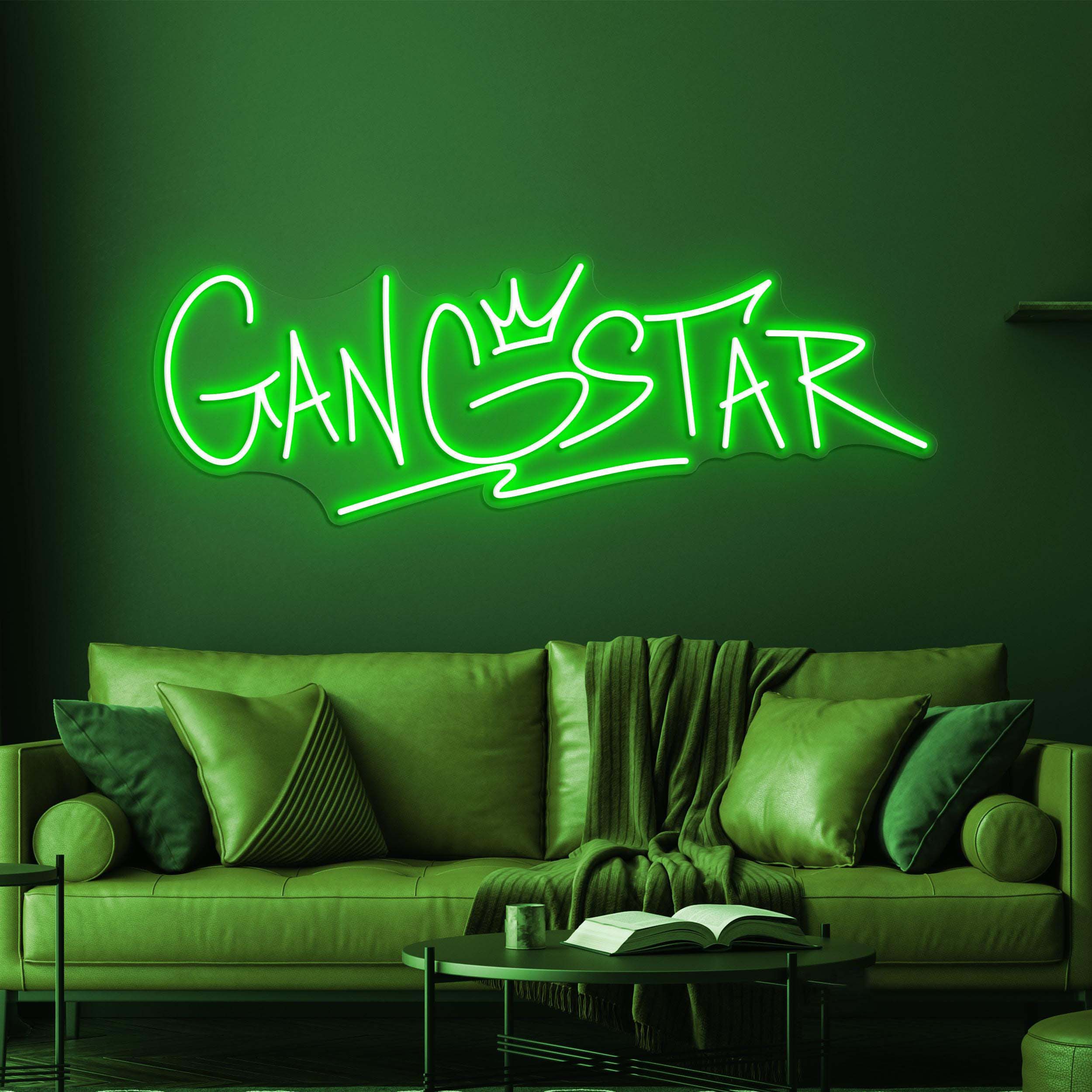 Gangstar Neon Sign, Gangstar LED Light, Gangstar Wall Decor, King Neon Sign, Game Room Wall Decor, Personalized Gangstar Neon Sign
