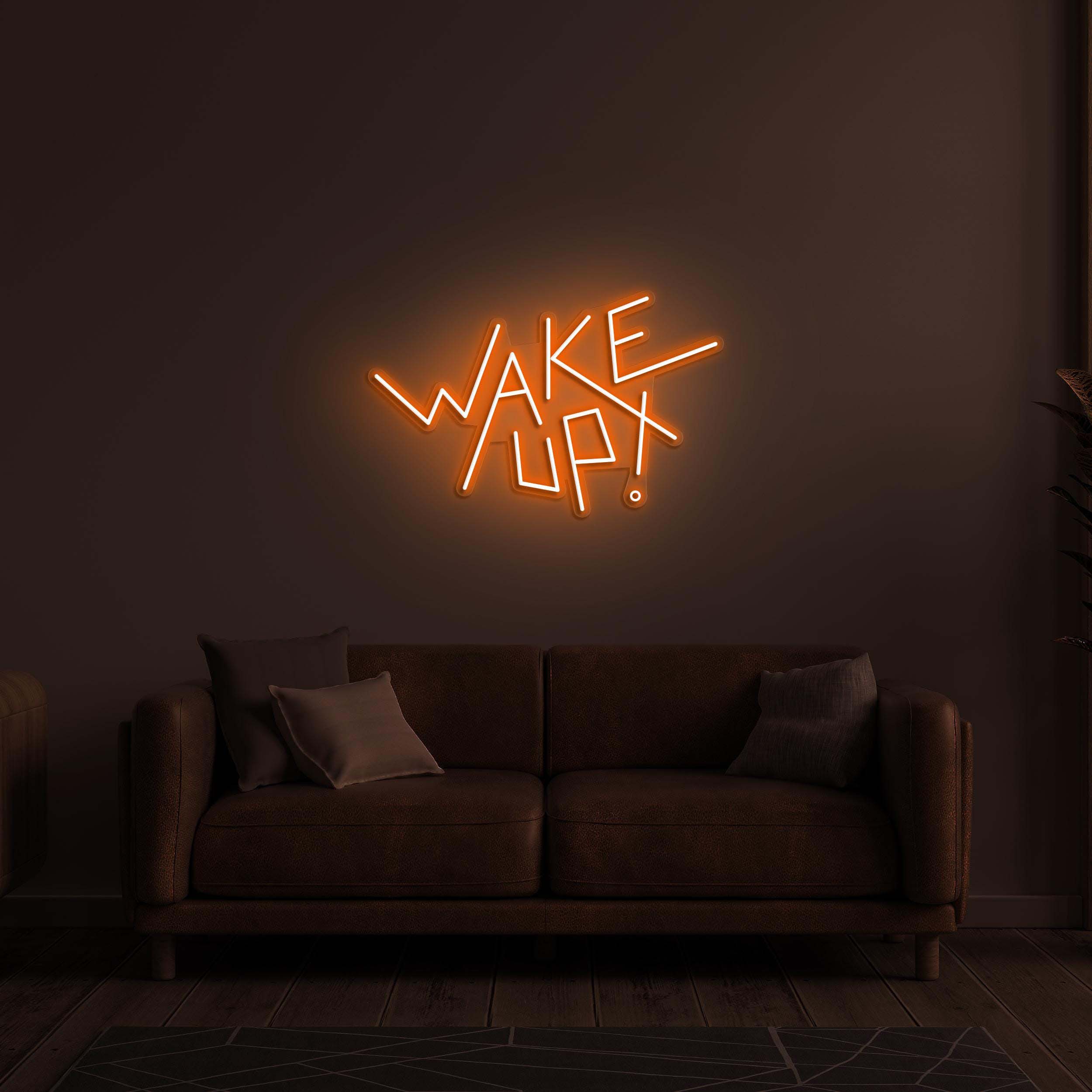 Wake Up Neon Sign, Wake Up LED Light, Wake Up LED Neon Art, Morning Neon Sign, Home Wall Decor, Kids Room Wall Art, Custom Morning Neon Sign