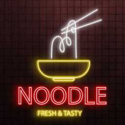 Noodles Neon Sign, Noodles LED Light, Fresh & Tasty Wall Decor, Noodles Bowl Wall Art, Kitchen Art, Ramen Shop Decor, Asian Restaurant Sign