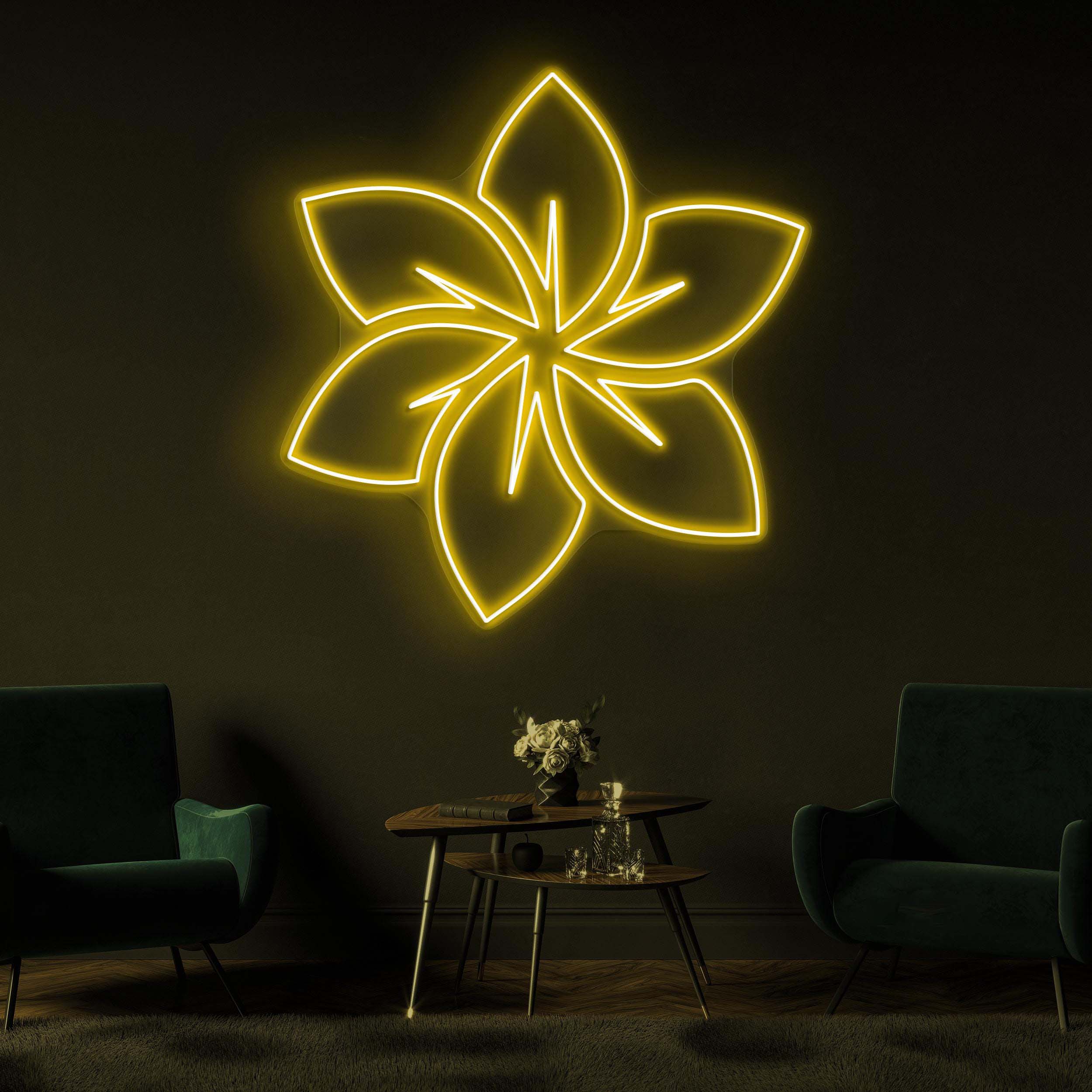 Flower Neon Sign, Flower LED Light, Floral Wall Decor, Flower Shop Wall Art, Wedding Parties Wall Art, Decor for Home, Party and Room, Gift