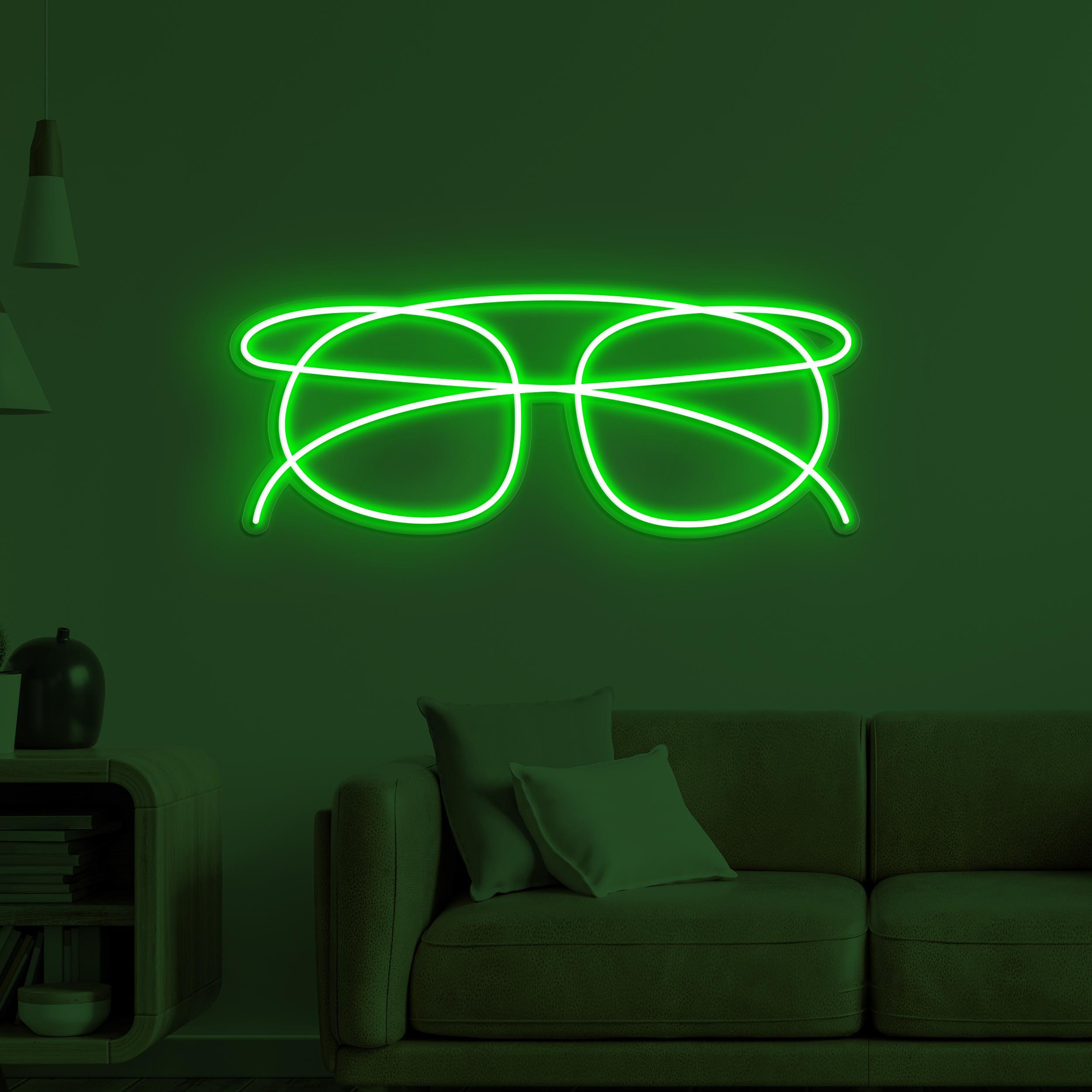 Glasses Neon Sign, Glasses LED Light, Optical Wall Decor, Led Wall Art, Fashion Room Neon Light, Optometrist Led Sign, Sunglasses Art, Gift
