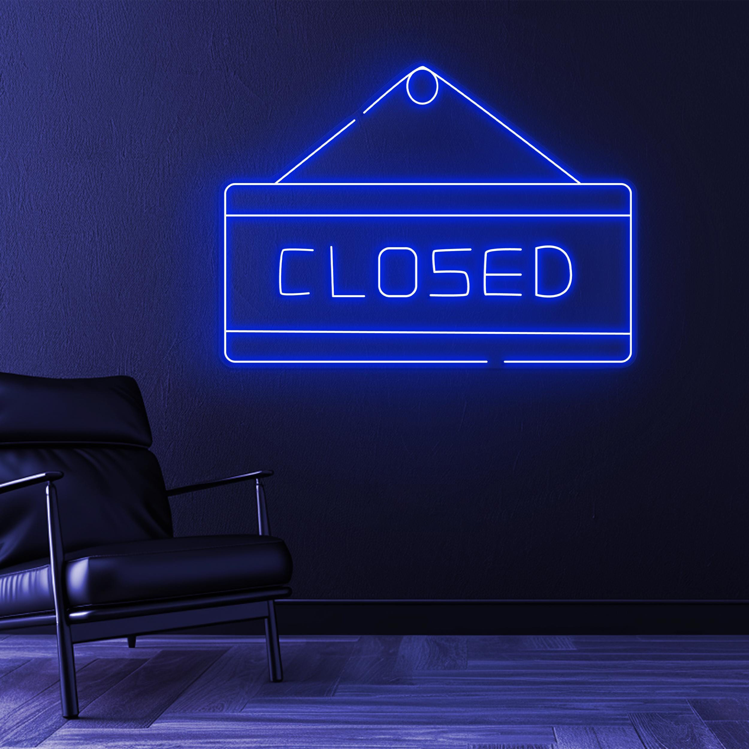 Closed Neon Sign, Closed LED Light, Closed Hanging Wall Art, Business Sign, Decor for Shop, Store, Cafe, Salon, Bar, Pub, Restaurant