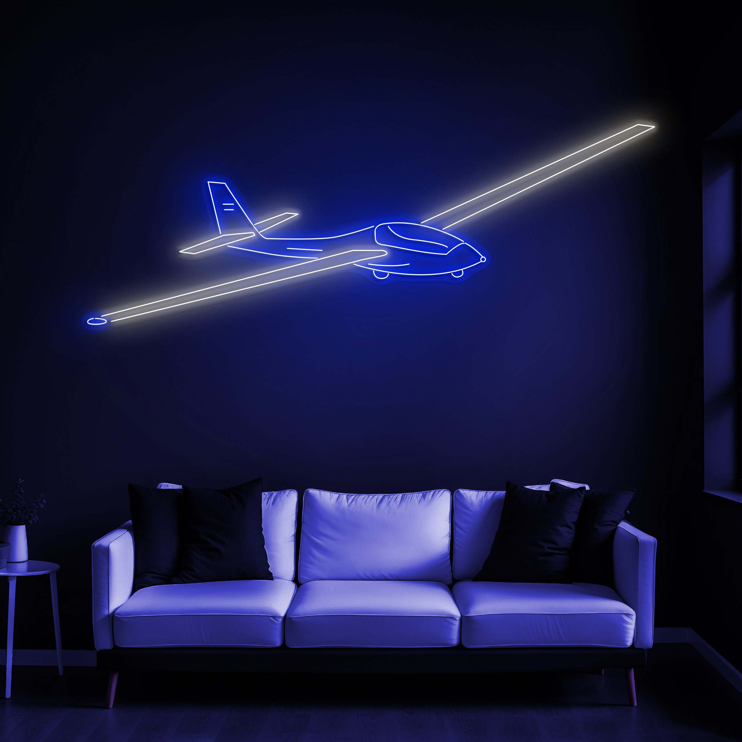 Glider Plane Neon Sign, Flying Glider Plane LED Light, Plane Neon Sign, Kids Room Decor, Birthday Gift Sign, Party Wall Art décor, Gift idea