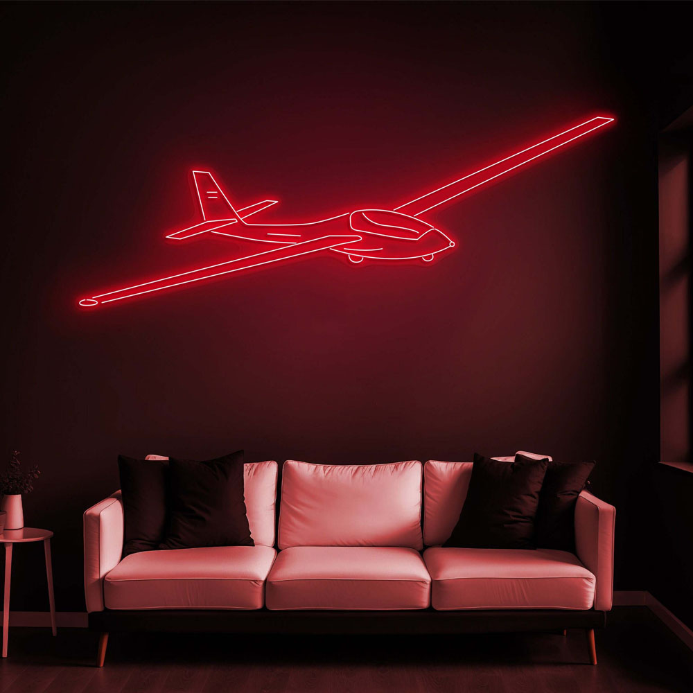 Glider Plane Neon Sign, Flying Glider Plane LED Light, Plane Neon Sign, Kids Room Decor, Birthday Gift Sign, Party Wall Art décor, Gift idea