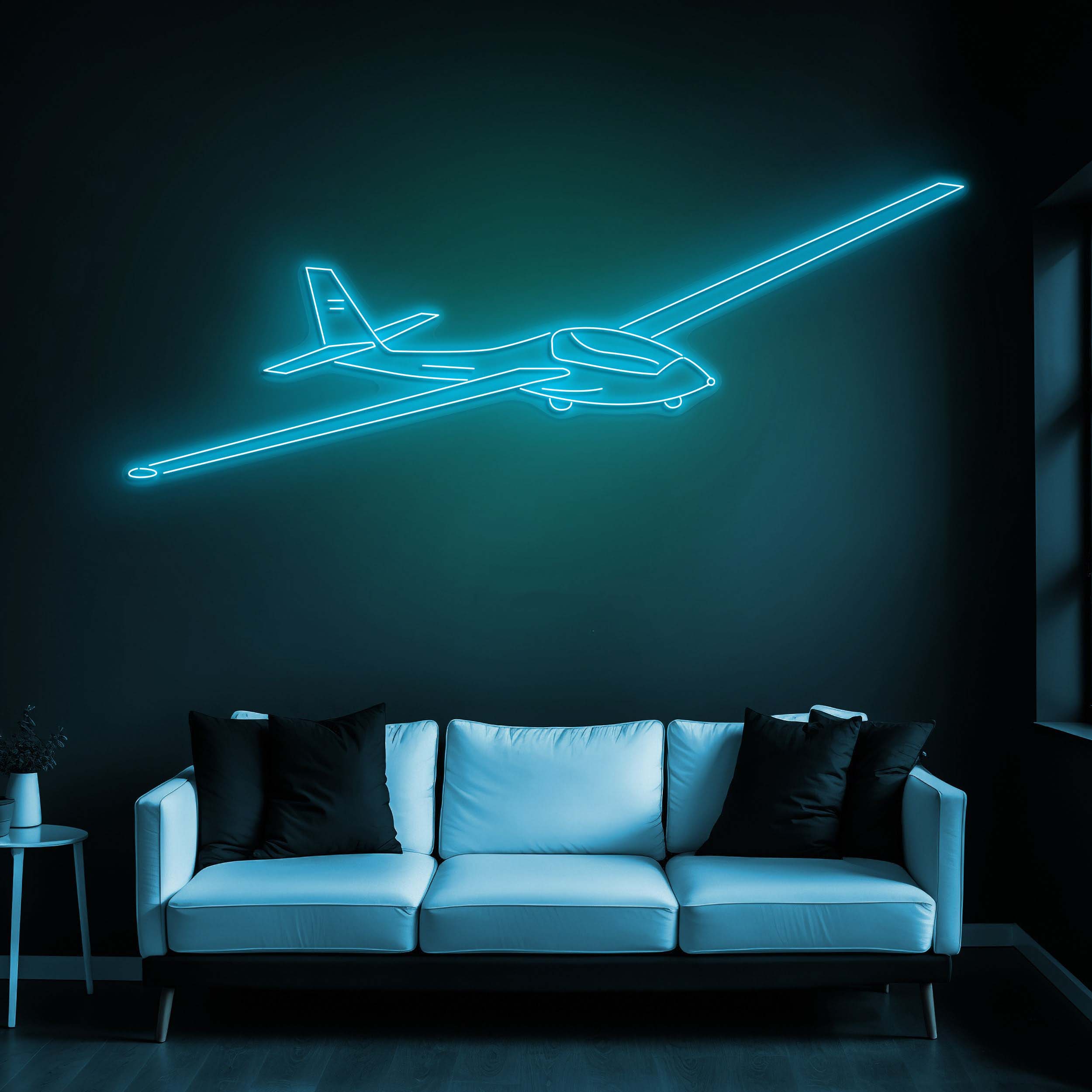 Glider Plane Neon Sign, Flying Glider Plane LED Light, Plane Neon Sign, Kids Room Decor, Birthday Gift Sign, Party Wall Art décor, Gift idea