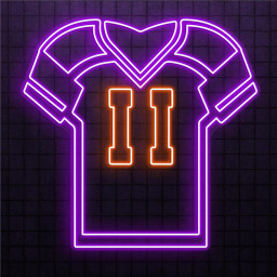 Football Jersey Neon Sign, Football Jersey LED Light, Jersey Custom Number Art, Sports Shop Wall Decor, Sports Fan Sign, Sports Shirt Sign