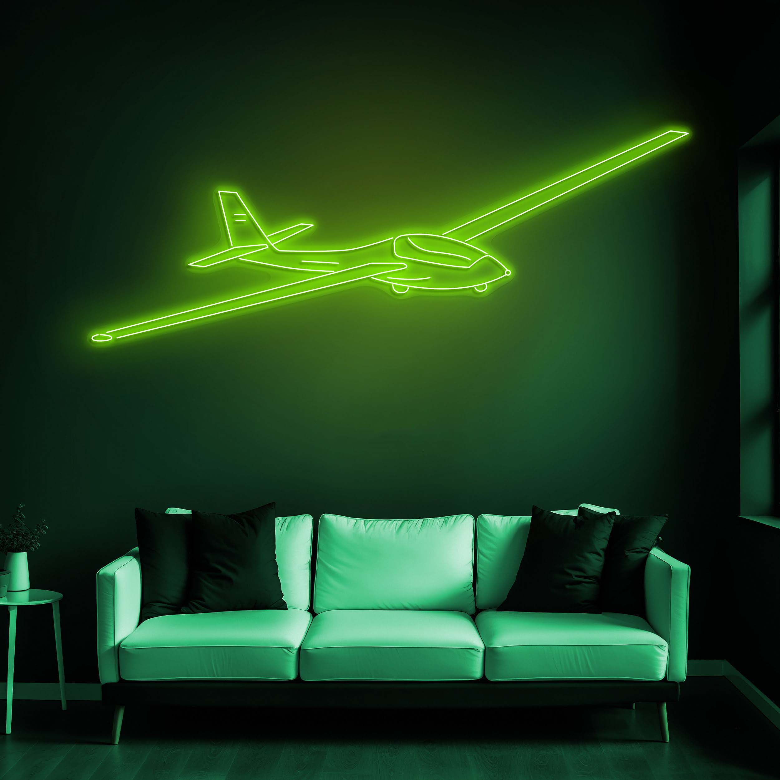 Glider Plane Neon Sign, Flying Glider Plane LED Light, Plane Neon Sign, Kids Room Decor, Birthday Gift Sign, Party Wall Art décor, Gift idea