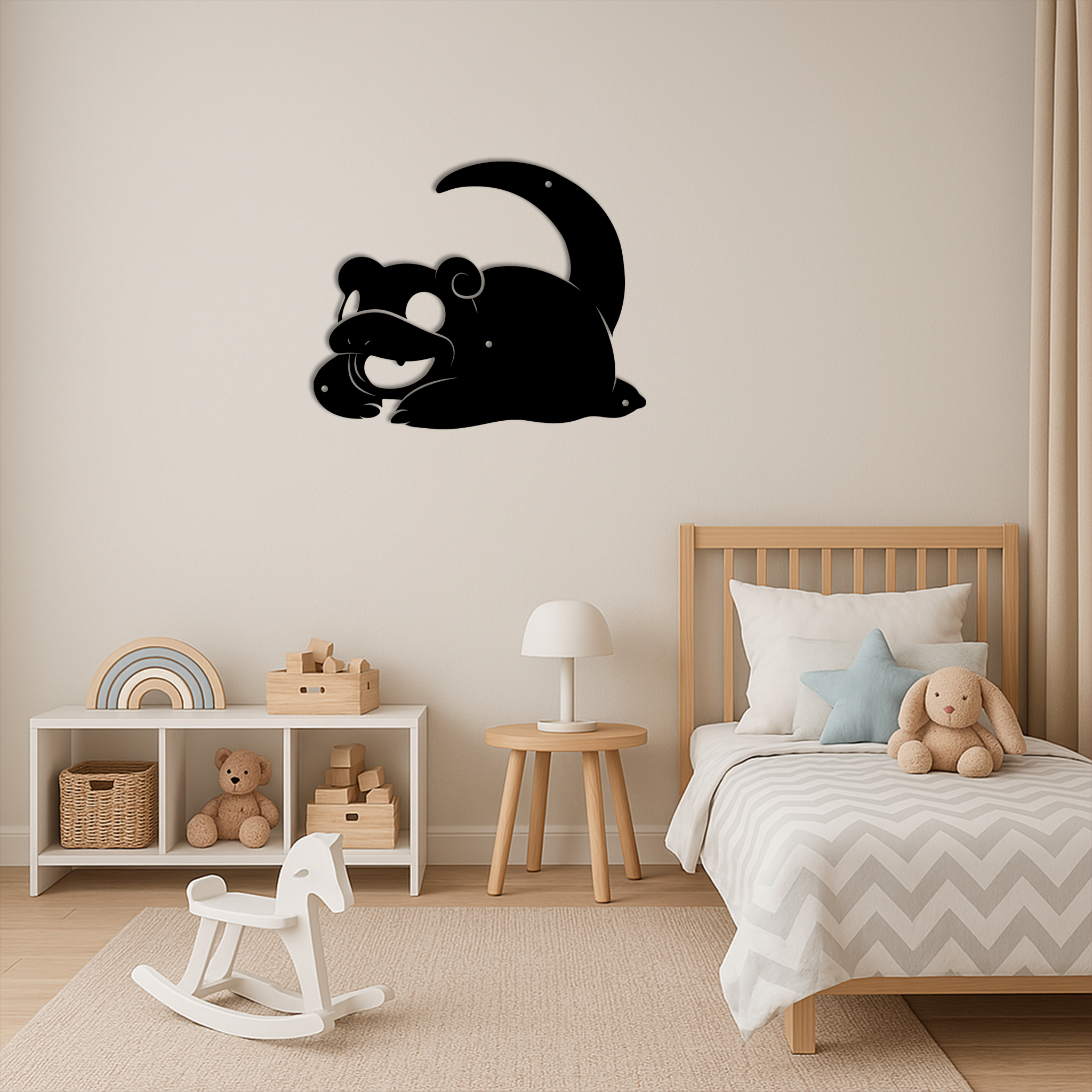 Slowpoke Pokemon Metal Sign