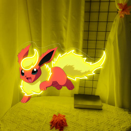 Pokemon Flareon UV Sign