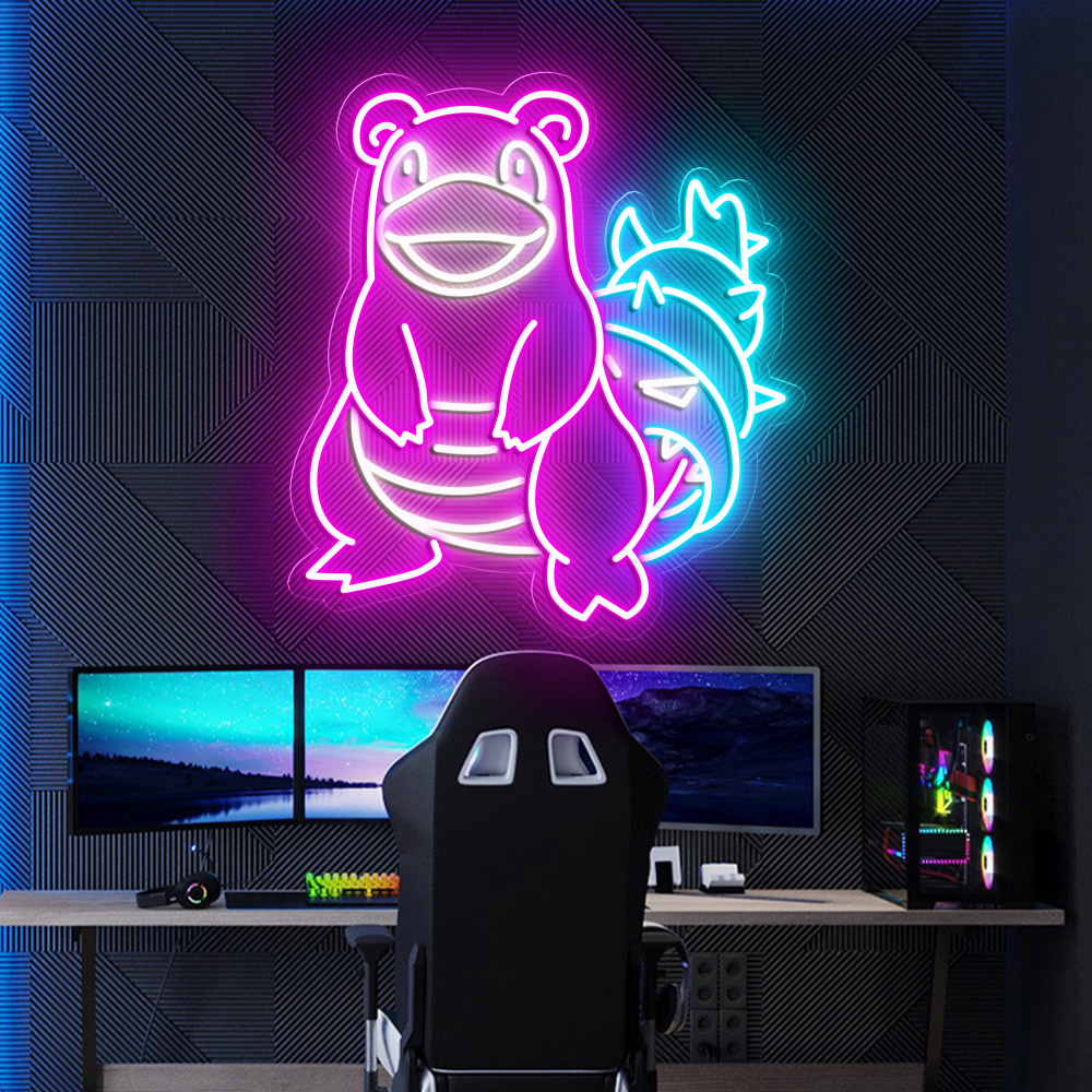 Slowbro Pokemon Neon Signs