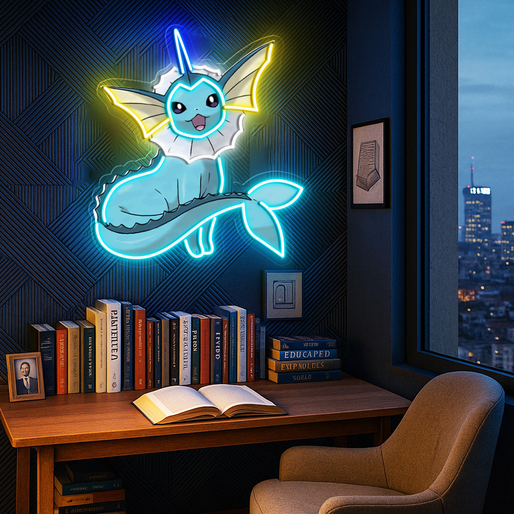 Vaporeon Pokemon UV Signs