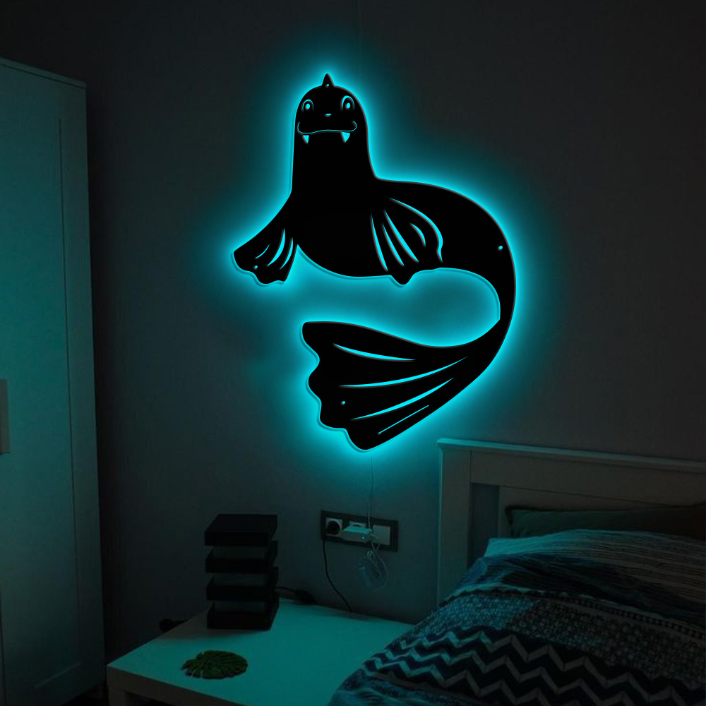 Dewgong Pokemon Metal Sign