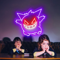 Gengar Pokemon Neon Sign